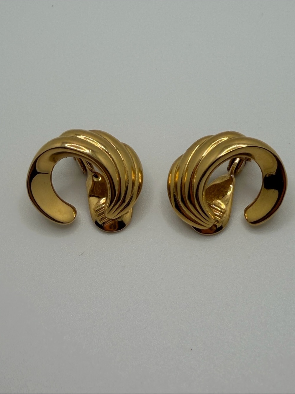 Monet Gold-Tone Swirl Clip-On Earrings - Women Accessories